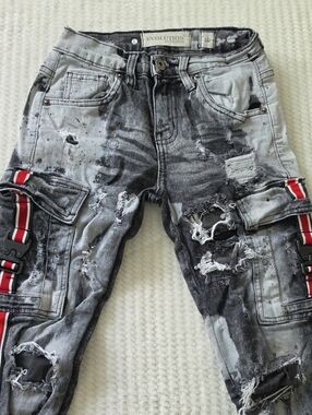 Evolution In Design Dark Gray Black Jeans